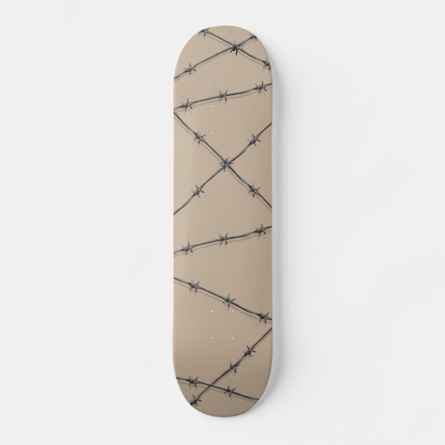 Stacheldraht Skateboard (Vorderseite)