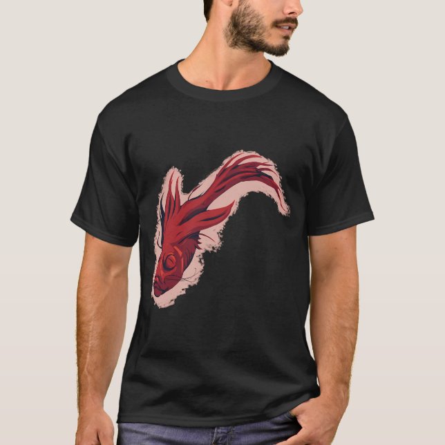 Stacheliger Fisch T-Shirt (Vorderseite)