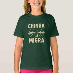 Stacheliger Widerstand – Chinga La Migra Gebrochen T-Shirt