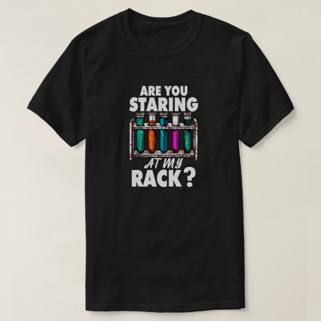 Stacheln Sie an meinem Rack-Laboranten T-Shirt (Design vorne)
