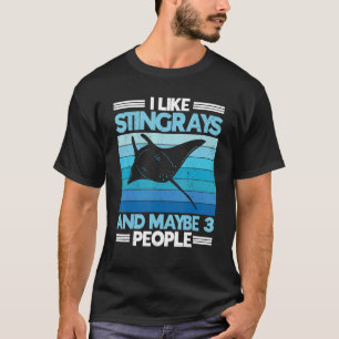 Stachelrochen Manta Rochen Meerestiere Tier Ozean T-Shirt