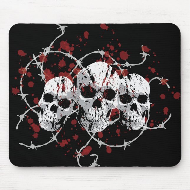 Stachelschädel Mousepad (Vorne)