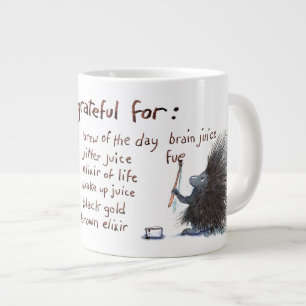 Stachelschwein Dankbarkeit Jumbo-Tasse