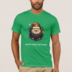Stachelschwein Weihnachtslicht Weihnachtsmann Stac T-Shirt