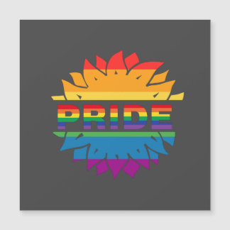 Stachelschwulenblume, quee Regenbogensonnenblume Magnetkarte