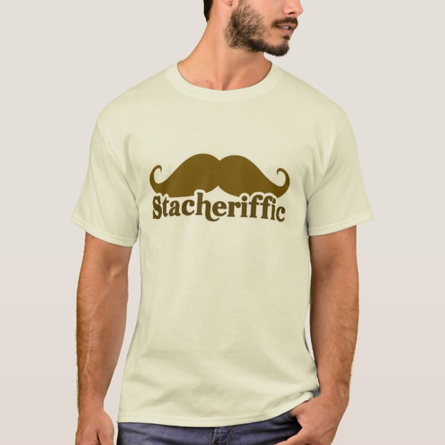 Stacherific Mushtache T-Shirt (Vorderseite)