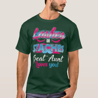 Staches oder Lashes Lieben T-Shirt