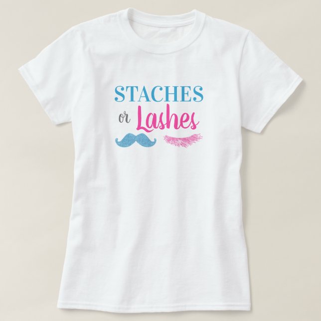 Staches oder Peitschen-Geschlecht decken auf T-Shirt (Design vorne)