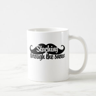 Staching durch den Schnee Kaffeetasse