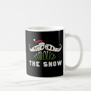Staching durch den Schnee Tasse