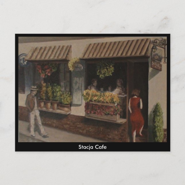Stacja Cafe, Posen (Polen) Postkarte (Vorderseite)