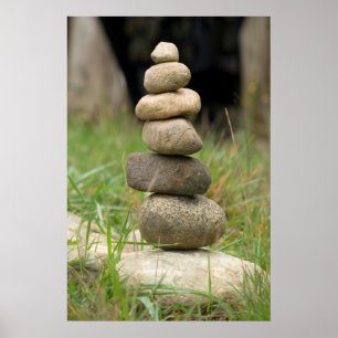 Stack Of Balanced Rocks Poster