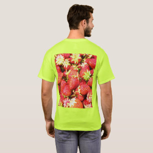 "Stack of Strawberries Fruit" Niedliches Foto. Jet T-Shirt