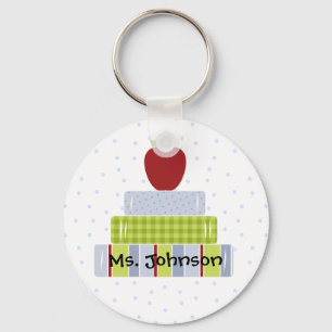 Stacked Books Teacher's Key Chain Schlüsselanhänger