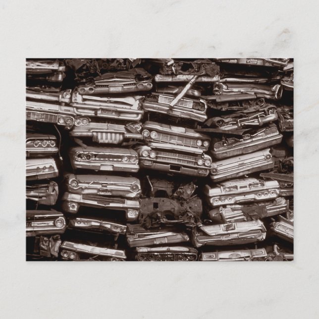 Stacks Cars, 1973 Postkarte (Vorderseite)