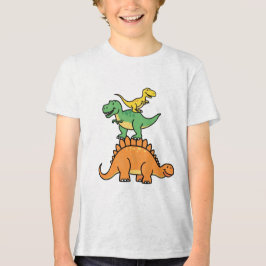 Stacks Cartoon Dinosaurier Kids T - Shirt