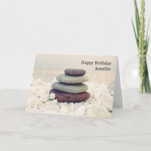 Stacks Meditative Cairn Geburtstag Karte