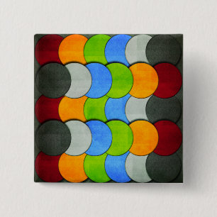 Stackte Kreise, von Shirley Taylor texturiert Button