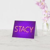 Stacy-Bezeichnung für leuchtende Neonleuchten