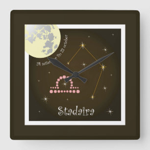 Stadaira, 24. September, fin 23 Oktober Quadratische Wanduhr