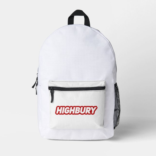 Stadion Arsenal Bedruckter Rucksack (Vorderseite)
