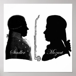 Stadler und Mozart Klarinette Poster