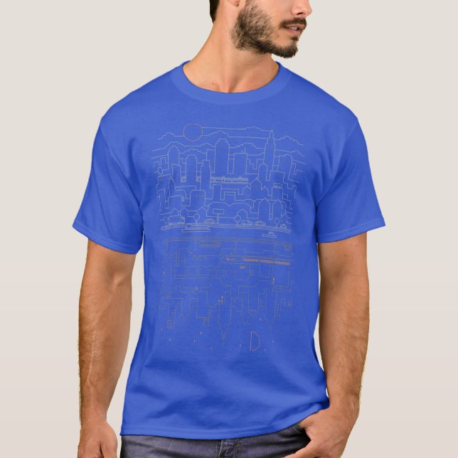 Stadt 24 Graue Freunde T-Shirt (Vorderseite)