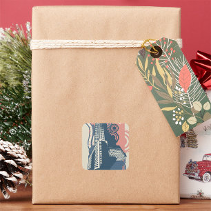 Stadt Abstrakte Aufkleber