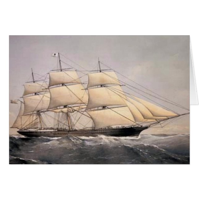 Stadt Adelaide Clipper Schiff 1800 (Vorderseite (Horizontal))