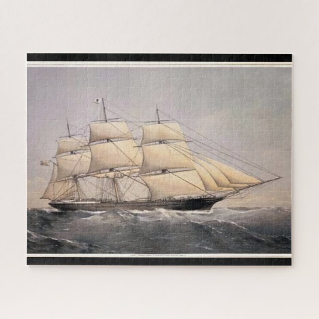 Stadt Adelaide Clipper Schiff 1800 Puzzle (Horizontal)