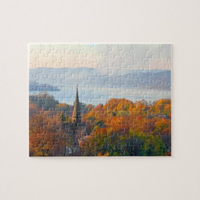 Stadt am Fluss Puzzle (Horizontal)