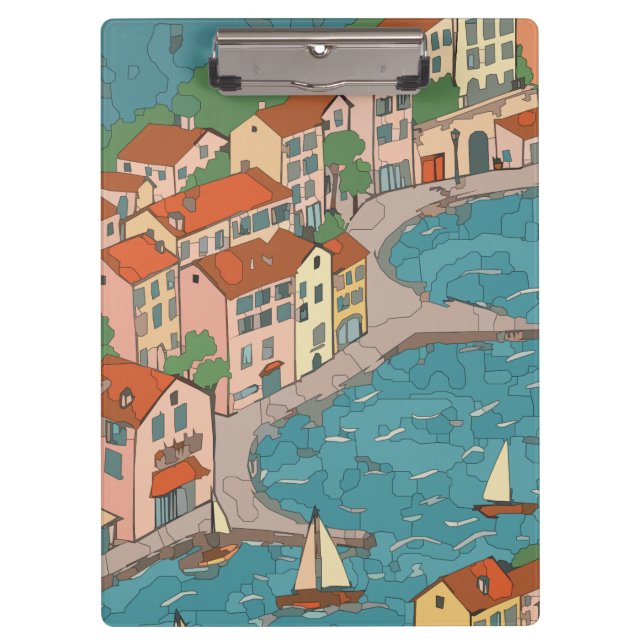Stadt am Meer Klemmbrett (Vorderseite)