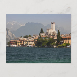 Stadt am See, Malcesine, Provinz Verona, Italien Postkarte