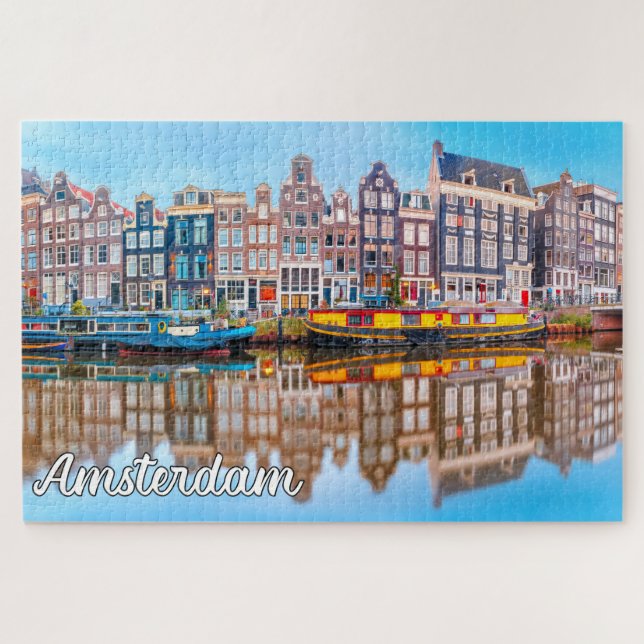 Stadt Amsterdam, Niederlande Puzzle (Horizontal)