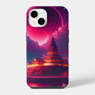 Stadt Anime iPhone 14 Hülle