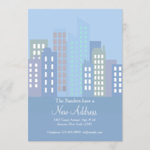 Stadt-Ansicht-bewegliche Mitteilung Ankündigung