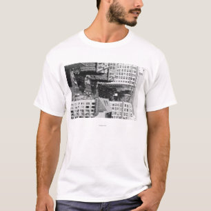 Stadt-Ansicht Portlands, Oregon der 6. Allee T-Shirt