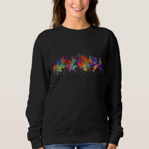 Stadt Aquarell-Skyline Heimatstaat Souvenir Roches Sweatshirt