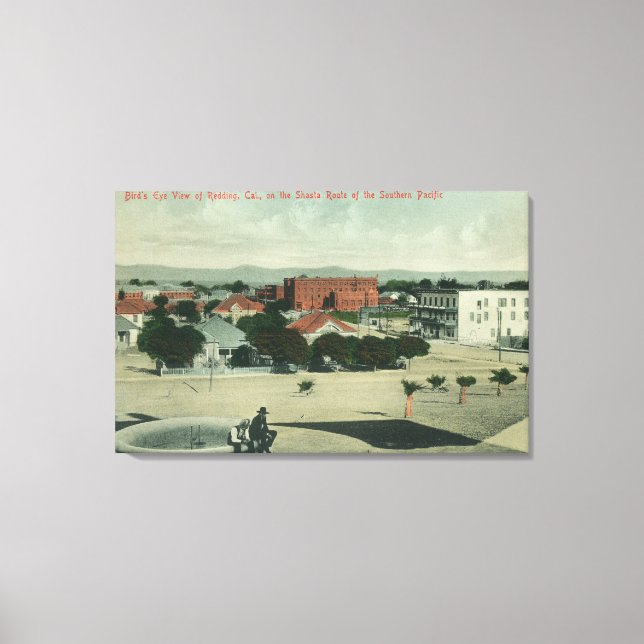 Stadt auf der Südpazifikroute Shasta Leinwanddruck (Vorderseite)