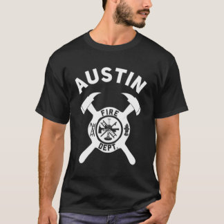 Stadt Austin Feuer Dept Texas Feuerwehrmann T-Shirt