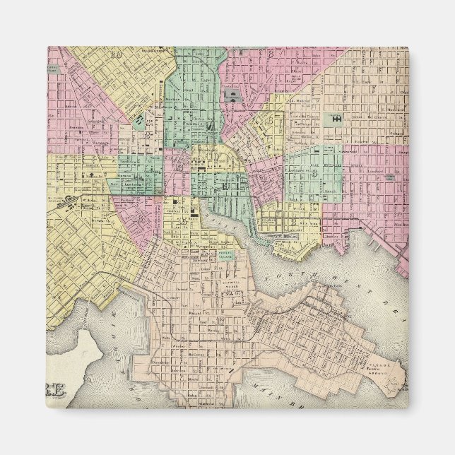 Stadt Baltimore Maryland Magnet (Vorne)