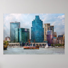 Stadt - Baltimore MD - Hafen Ost Poster