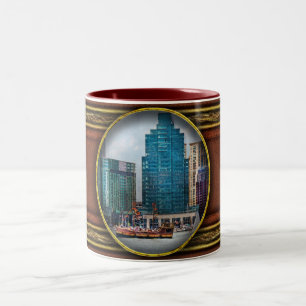 Stadt - Baltimore MD - Hafen Ost Zweifarbige Tasse