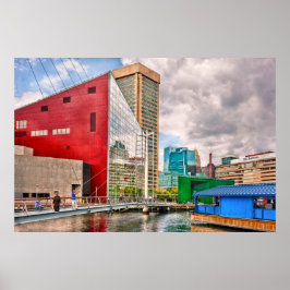 Stadt - Baltimore MD - Hafen - Stadt der Zukunft Poster