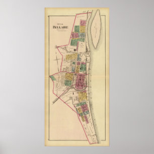 Stadt Bellaire, Ohio Poster