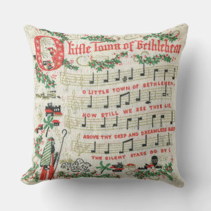 Stadt Bethlehem Lied Vintage Weihnachten Kissen