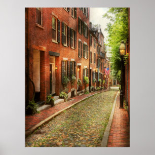 Stadt - Boston MA - Acorn Street Poster