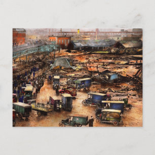 Stadt - Boston Ma - Die Großen Molassen überschwem Postkarte