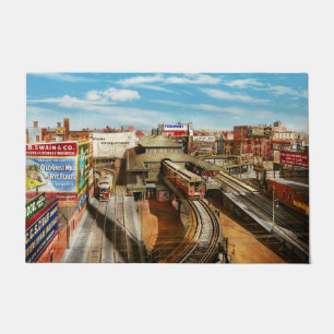 Stadt - Boston MA - Dudley Street Station 1904 Fußmatte