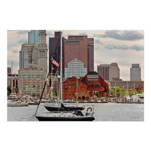 Stadt - Boston Ma - Hafenrundfahrt Skyline Poster